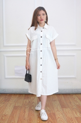 Dress Hamil Menyusui Aprodhite-DRO 227 Putih